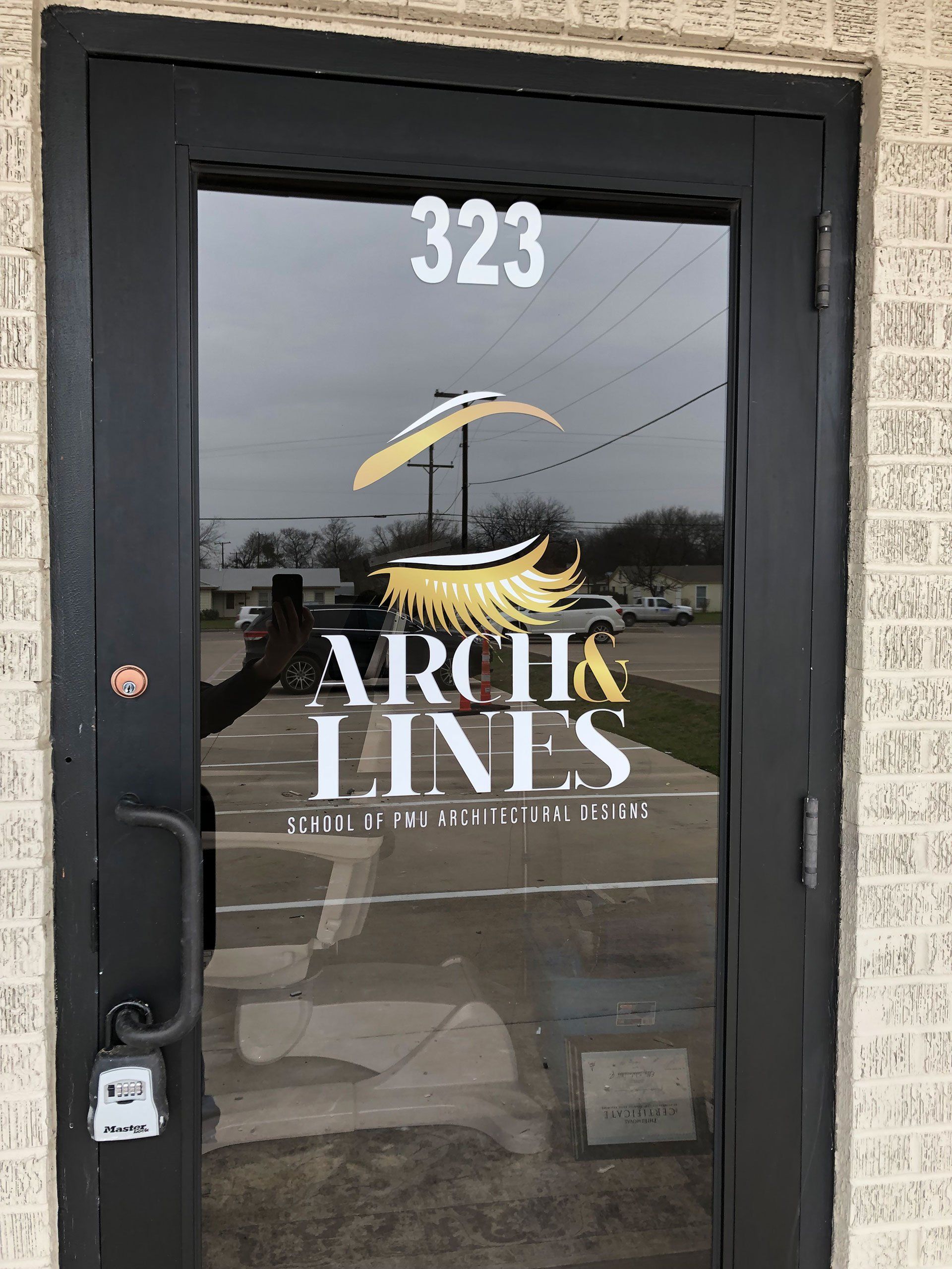 glass sign