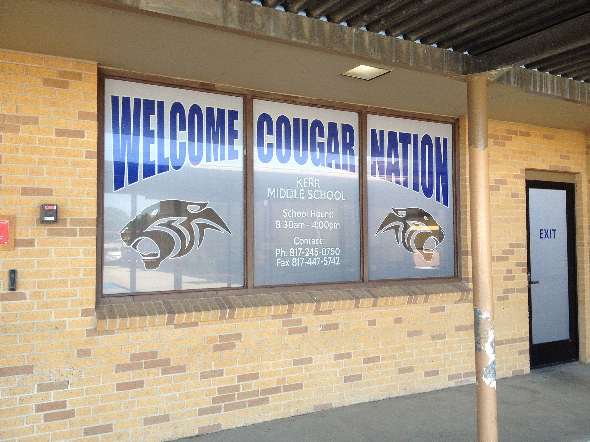 glass sign
