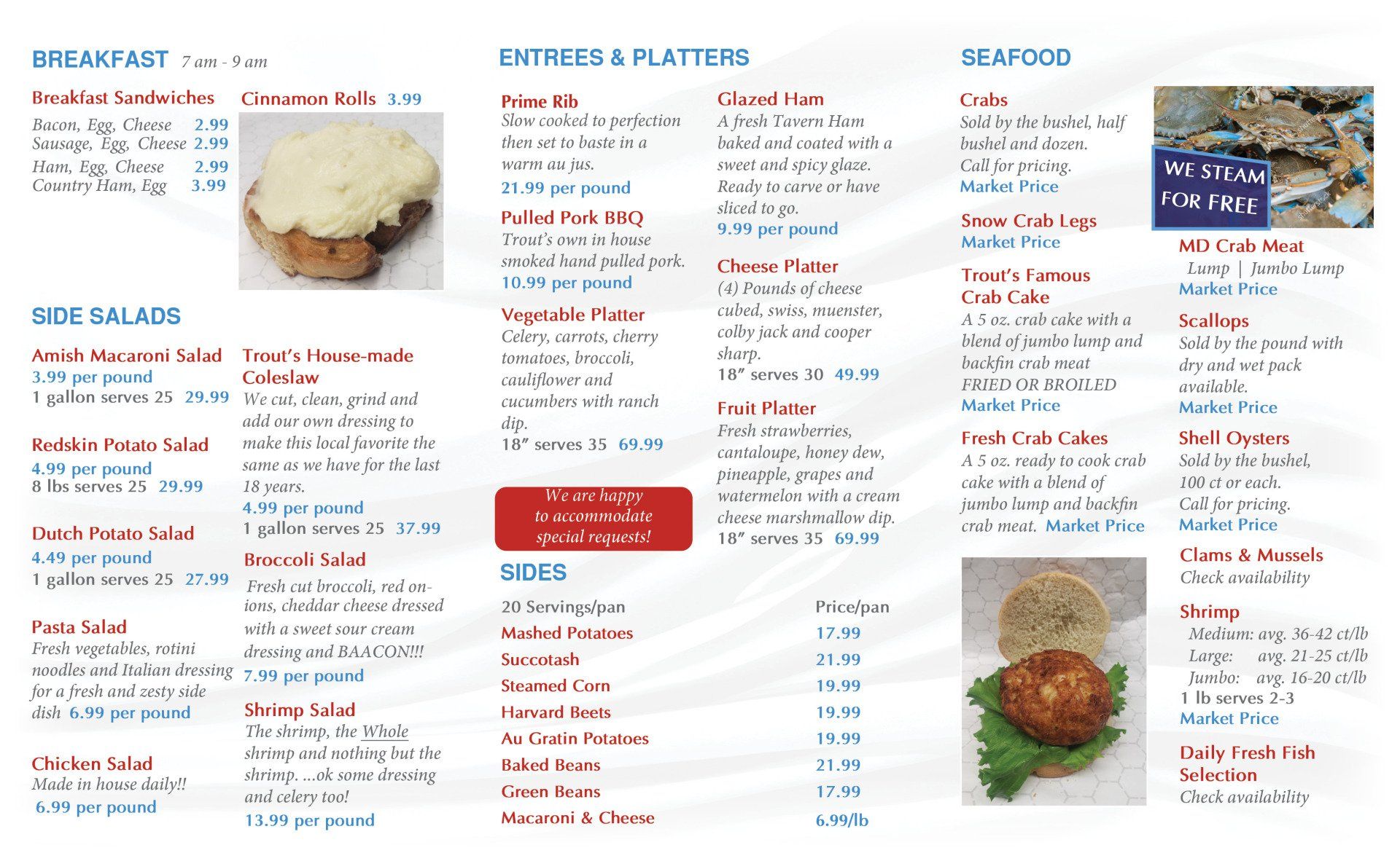 Catering Entrees Woodsboro, MD