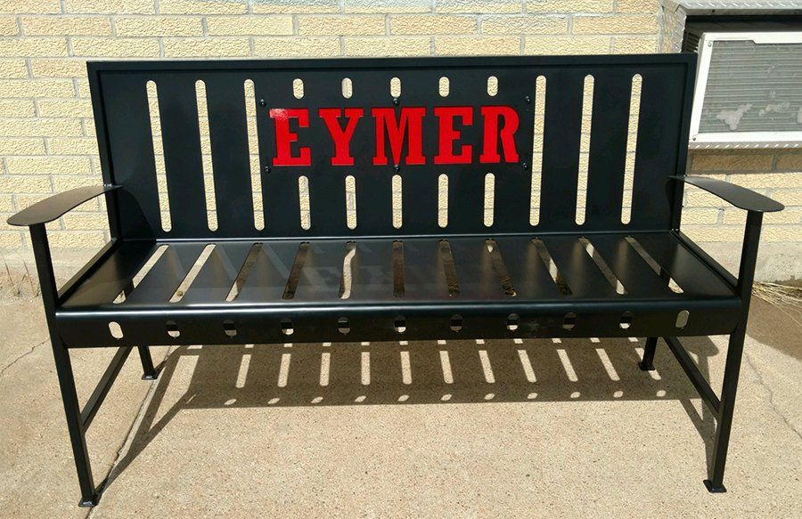 Metal bench