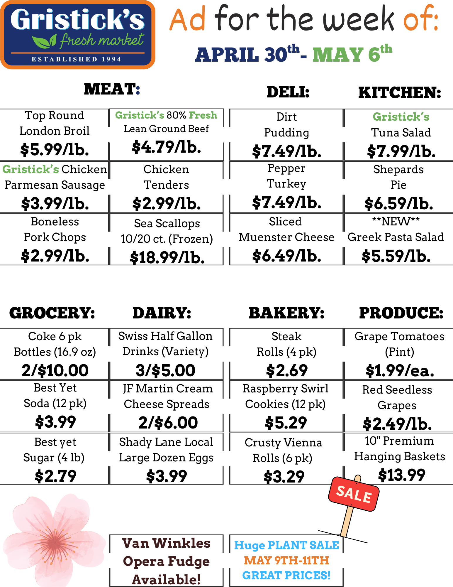 A grocery ad for the week of april 30th - may 6th