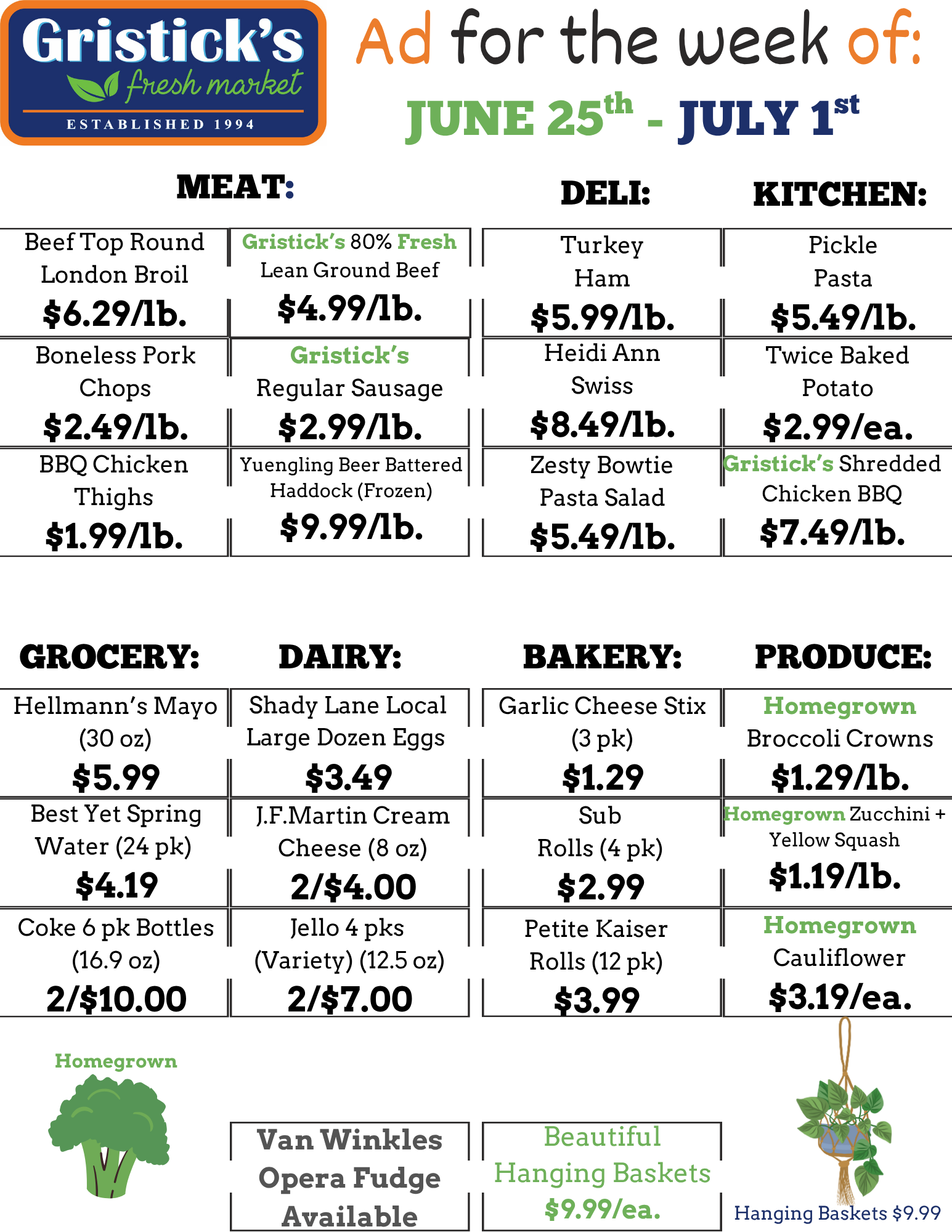 A grocery store ad for the week of June 25th - July 1st