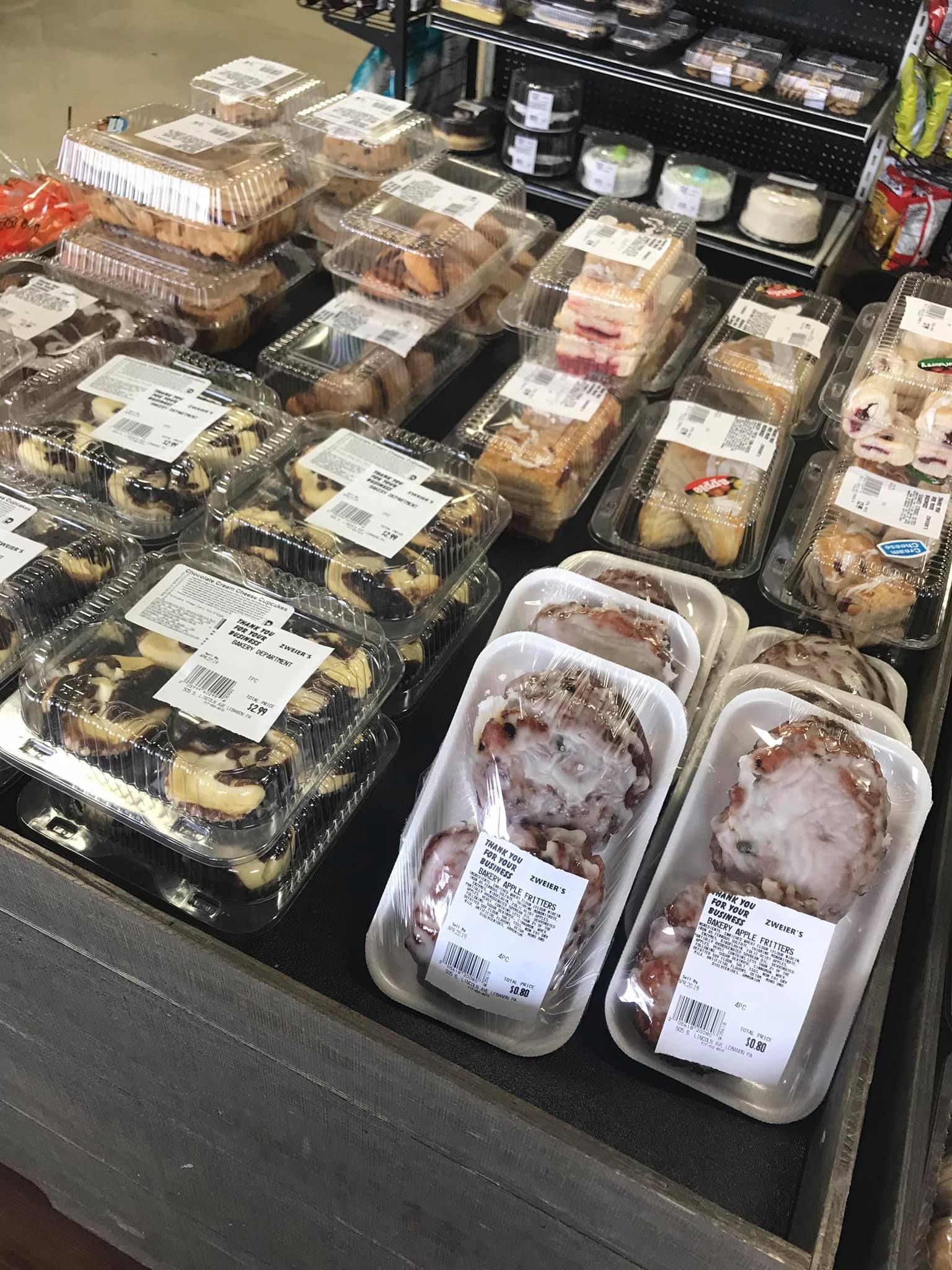 Variety of baked goods