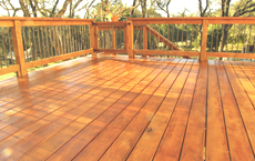 Painted deck