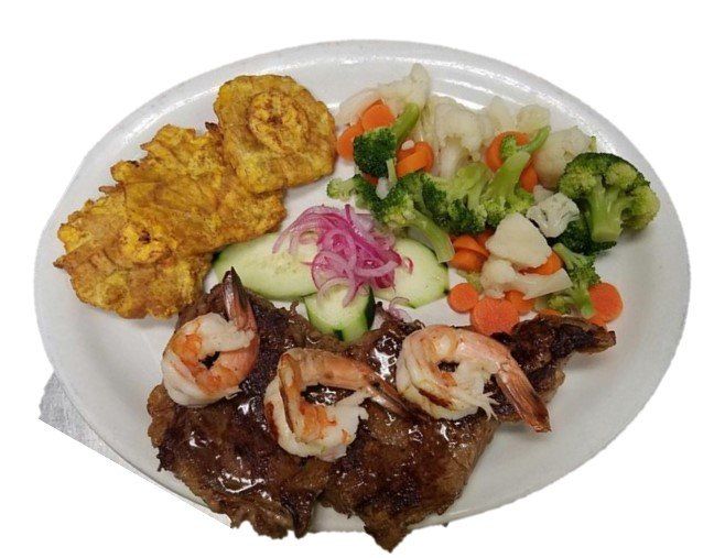 Churrasco con Camarones