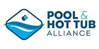 Pool & Hot Tub Alliance logo with blue water drop and wave icon