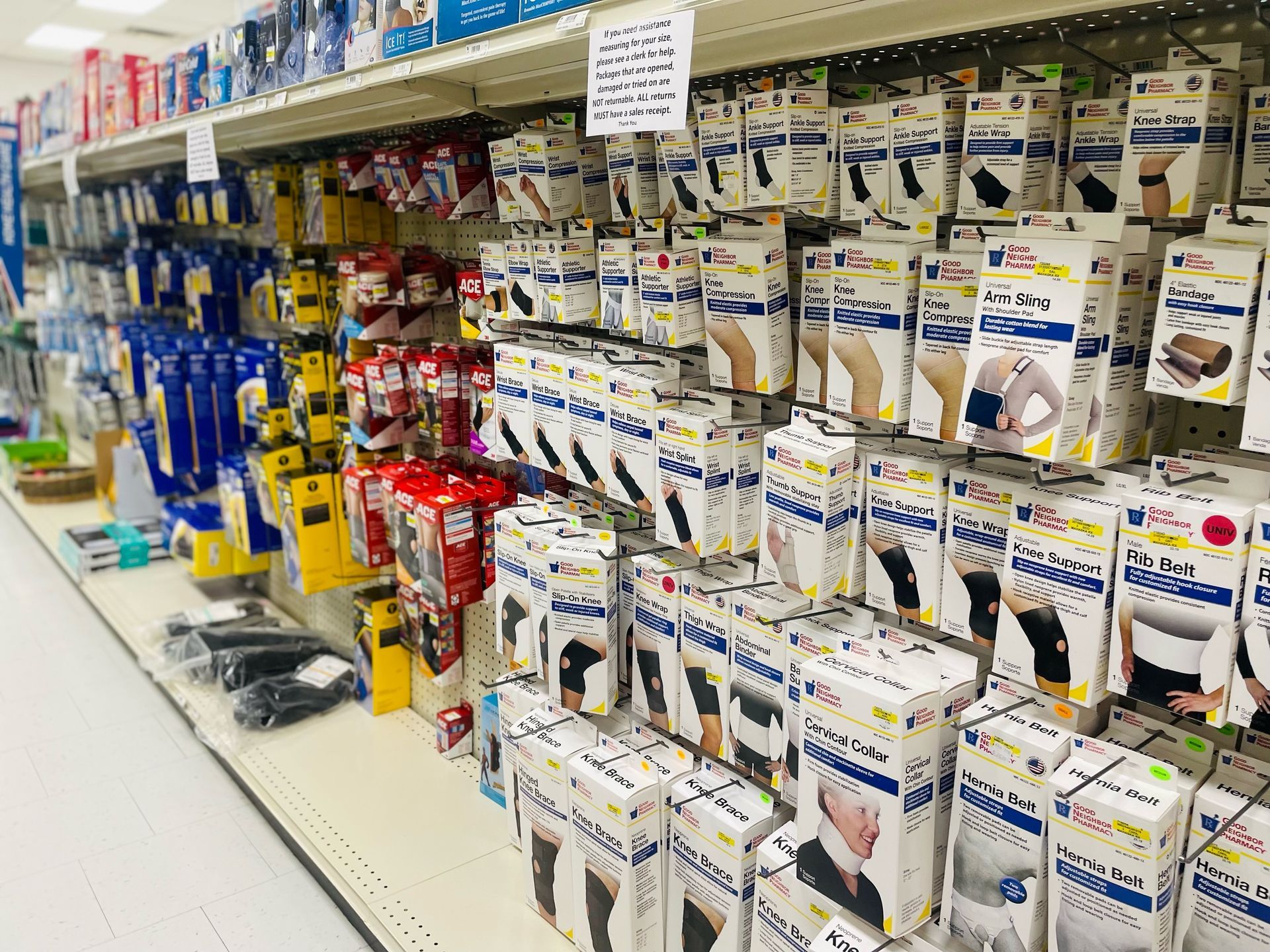 Supports, compressions, and belts