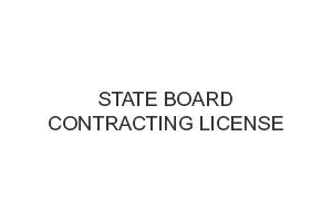 State Board Contracting License