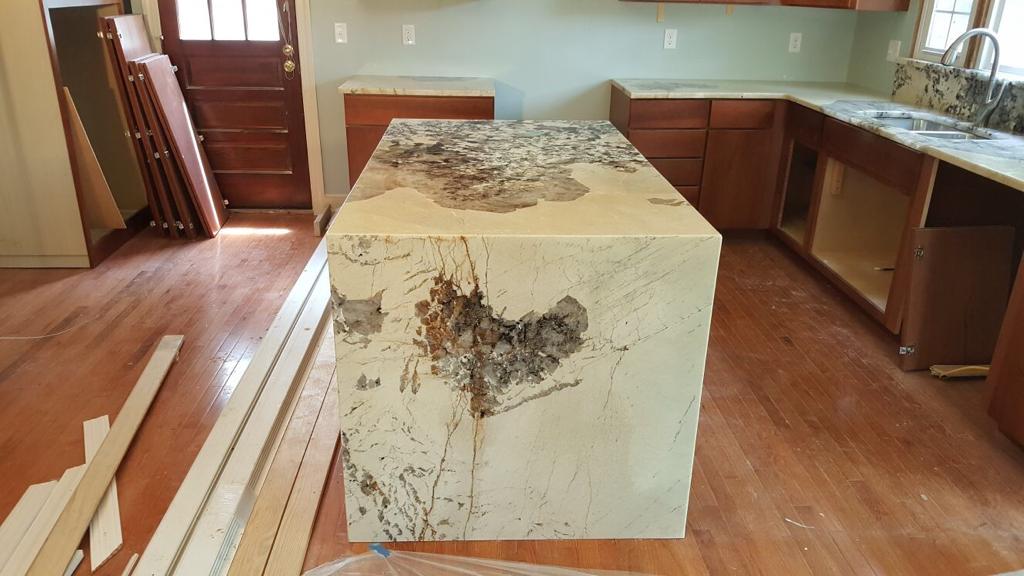 Marble Kitchen Countertop Install