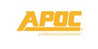APOC logo in gold with the tagline “professional protection” below it