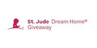 St. Jude Dream Home Giveaway logo in red and gray on a white background