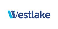 Westlake logo in blue gradient text on a white background