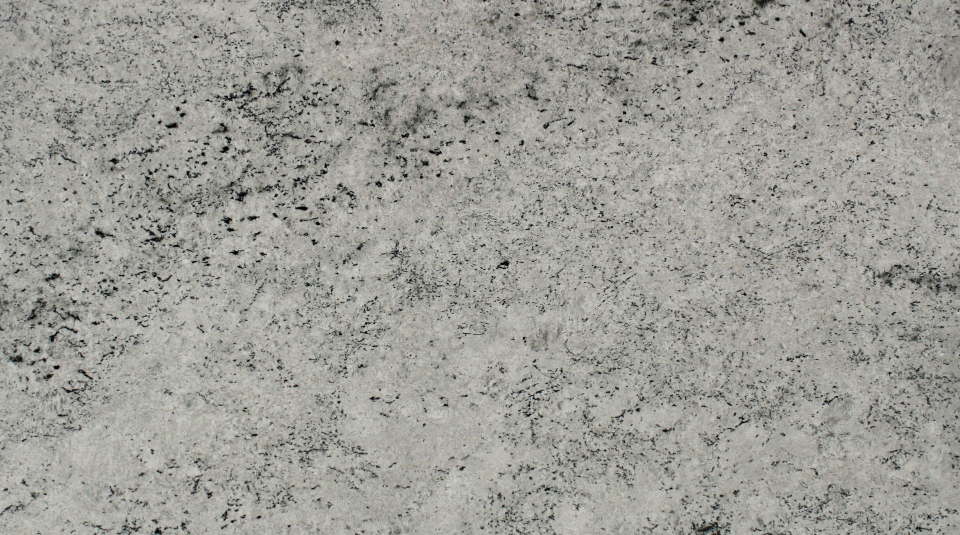 Gray speckled stone or concrete surface with dark mottled spots and a rough texture