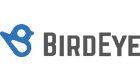 The birdeye logo has a blue bird on it.