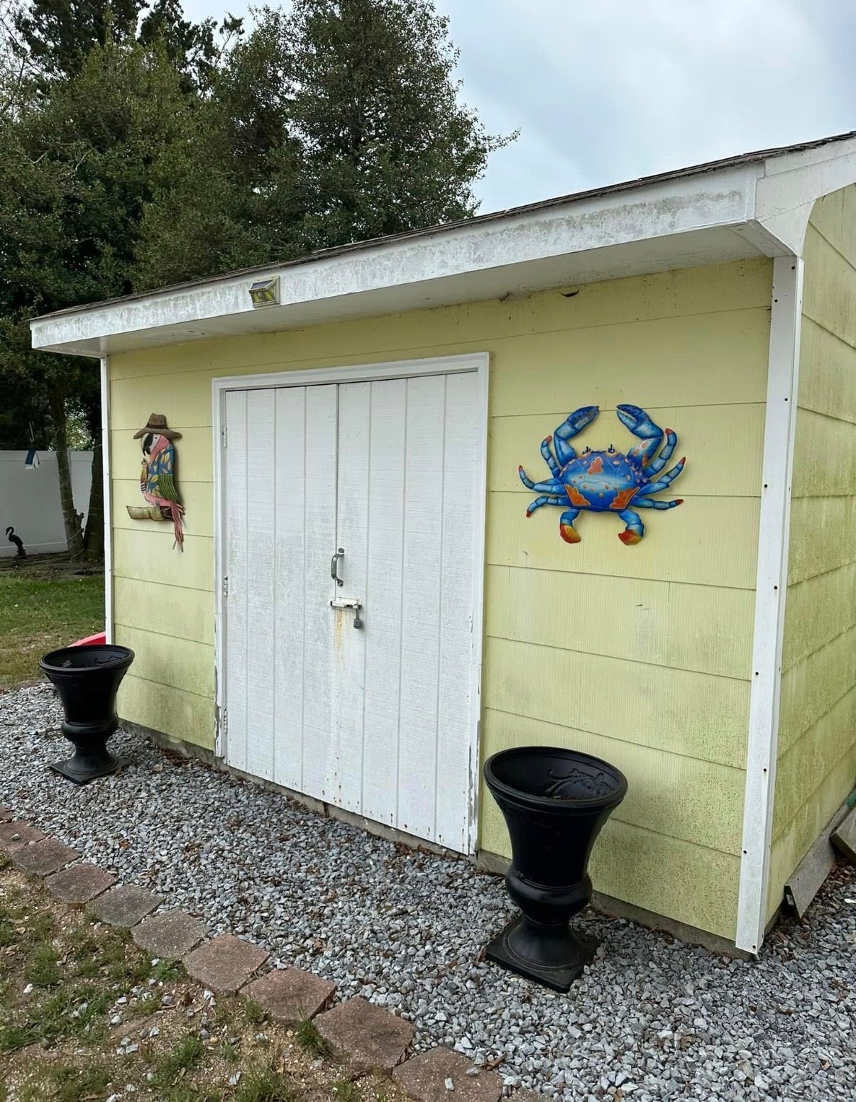 before - exterior wall painting
