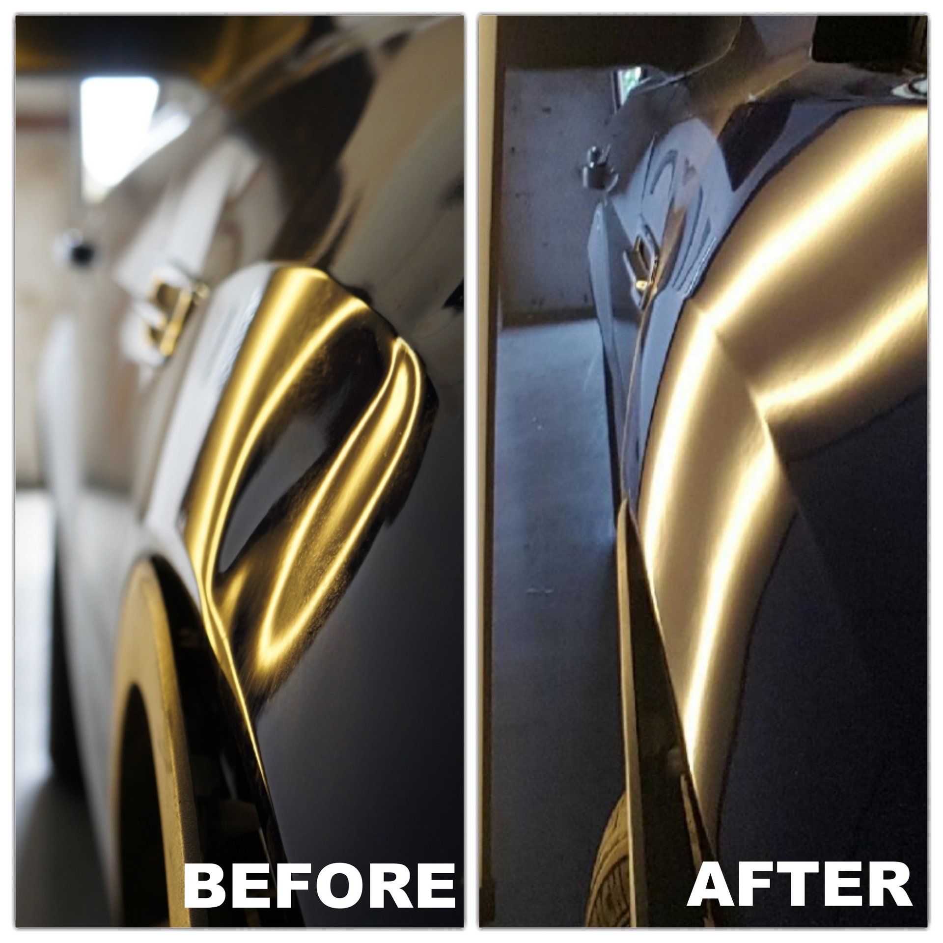 Dent removal before and after