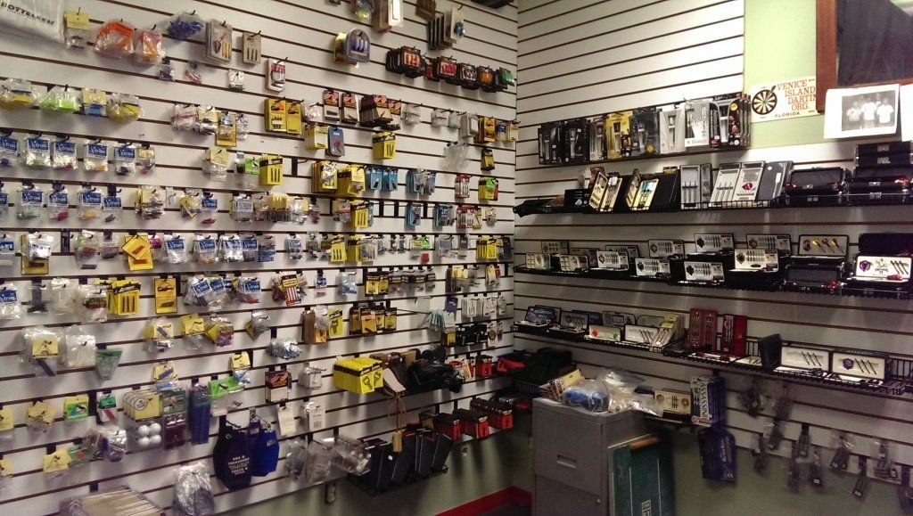 Bike and darts shop