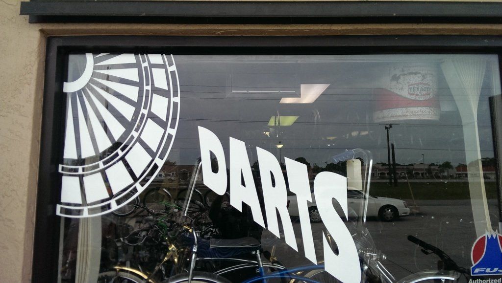 Bike and darts shop