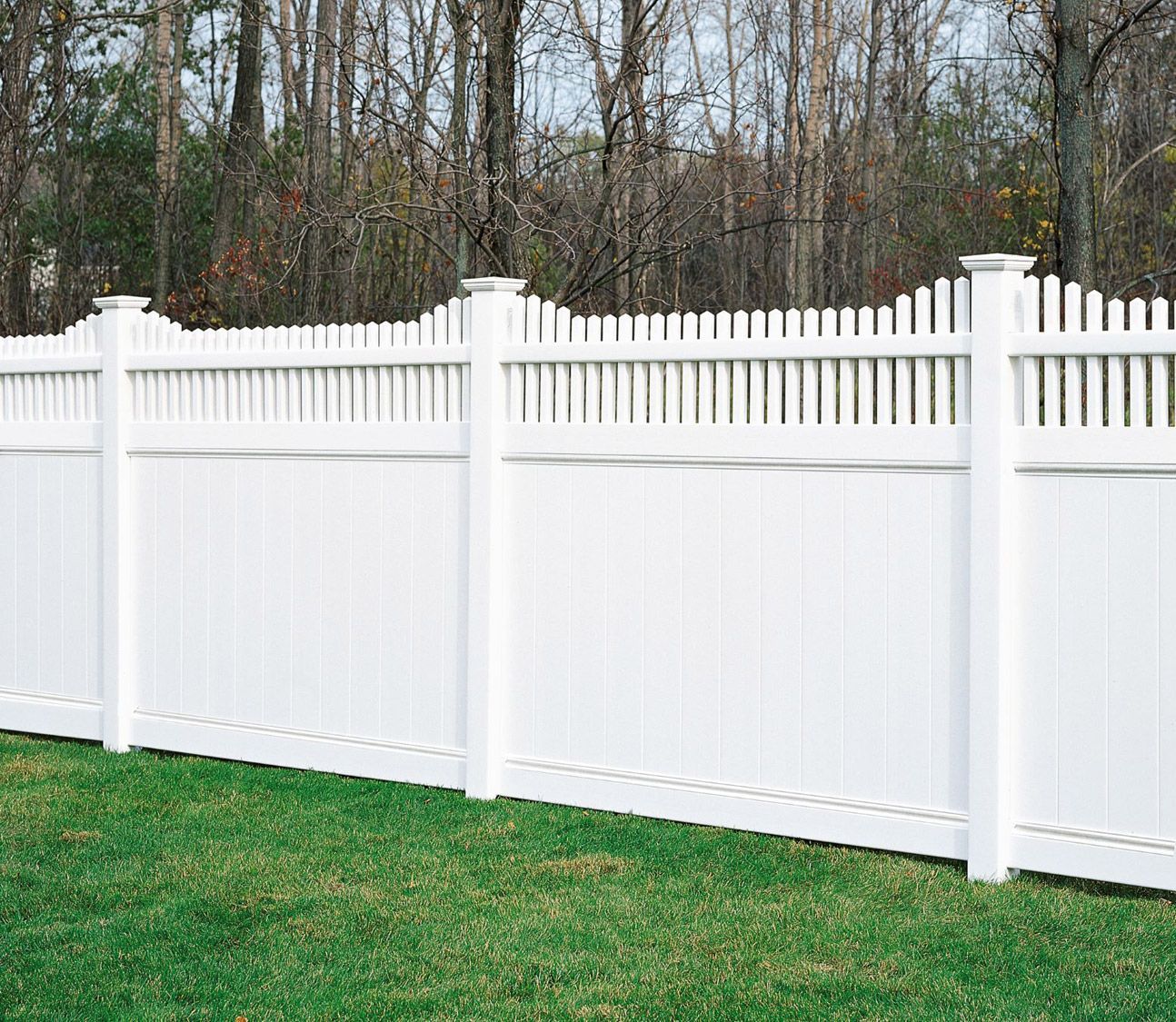 Vinyl fence