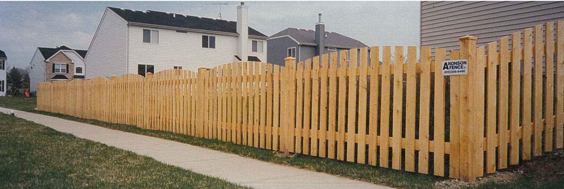 Wooden fence