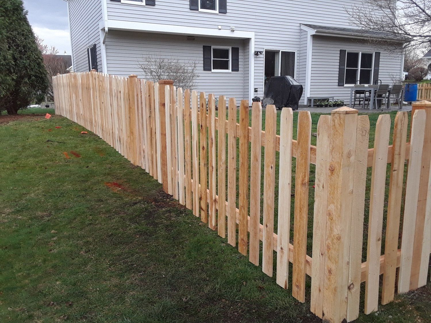 Wooden fence