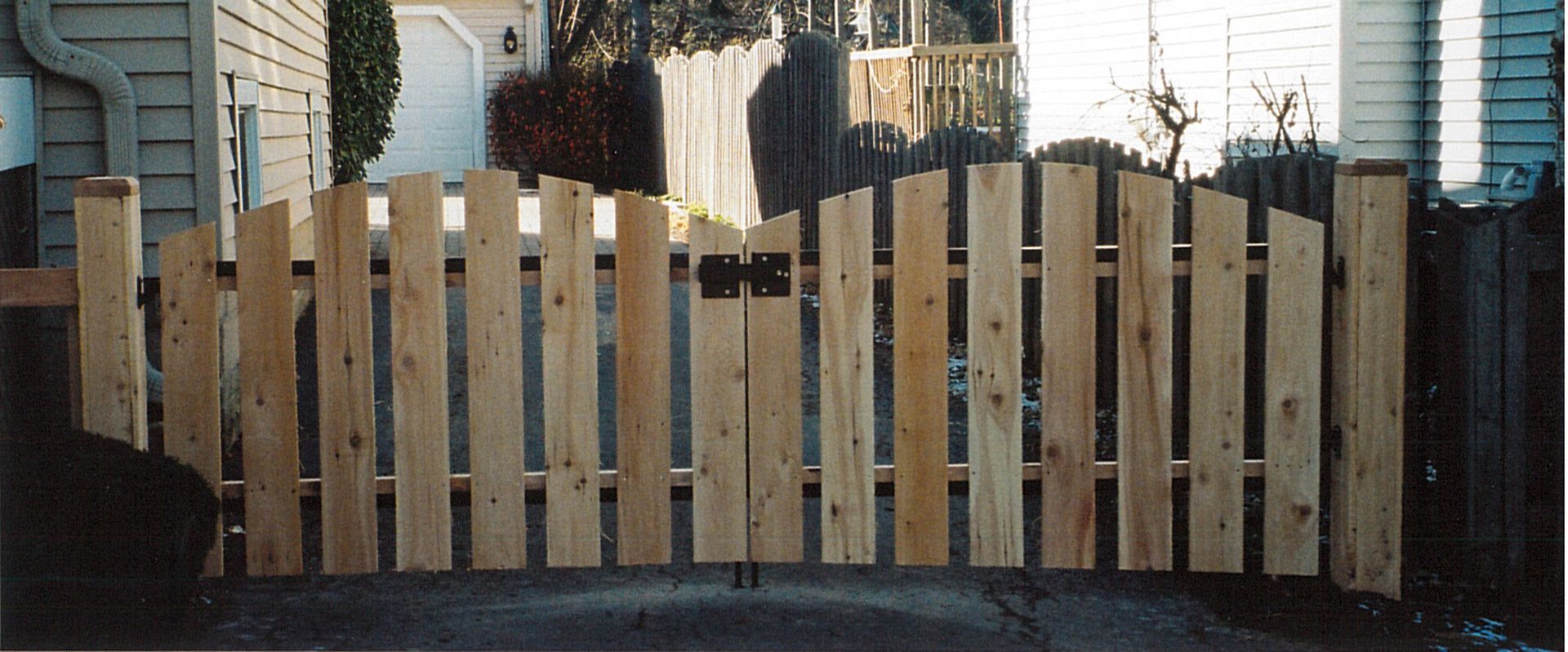 Wooden fence
