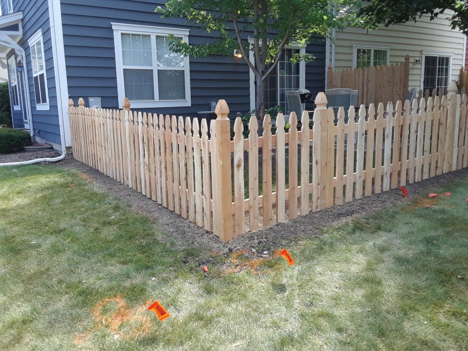 Wooden fence