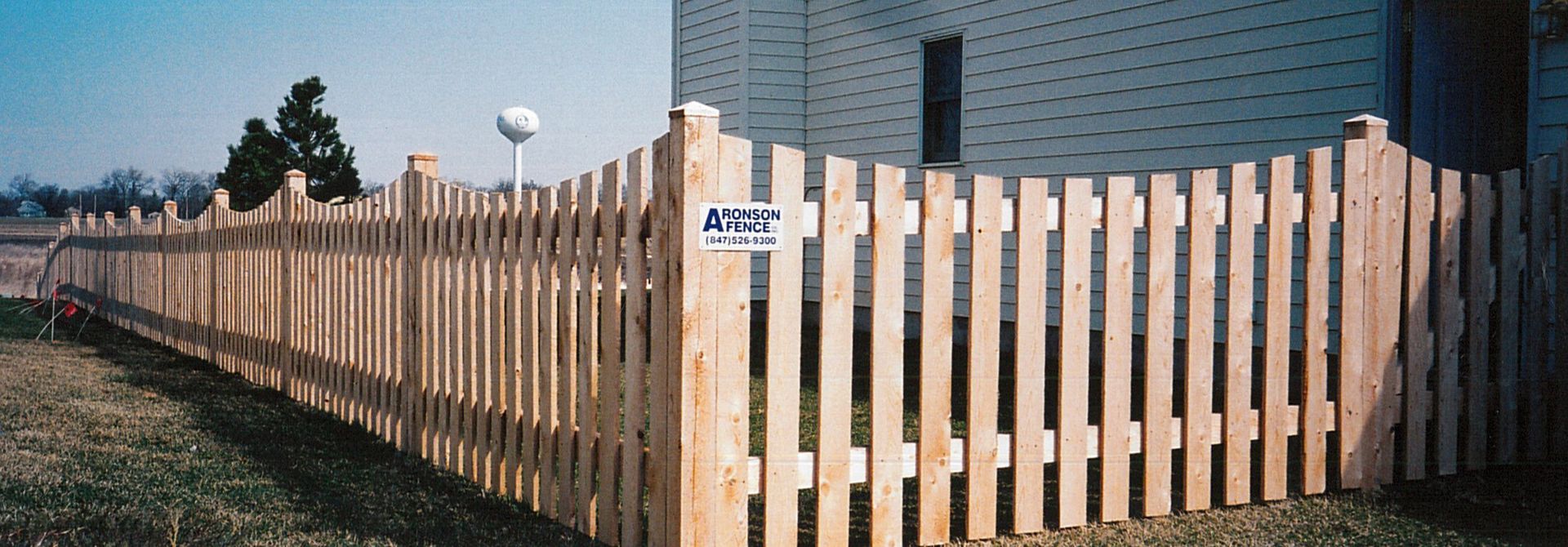 Wooden fence