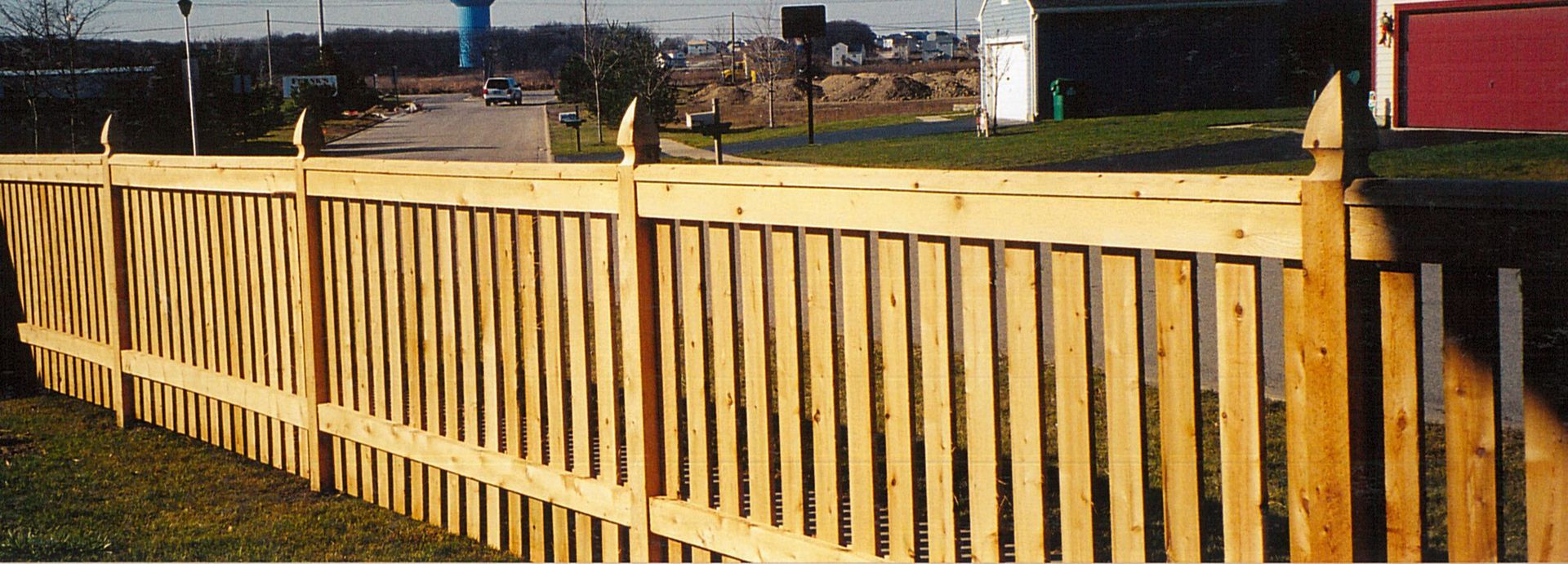 Wooden fence