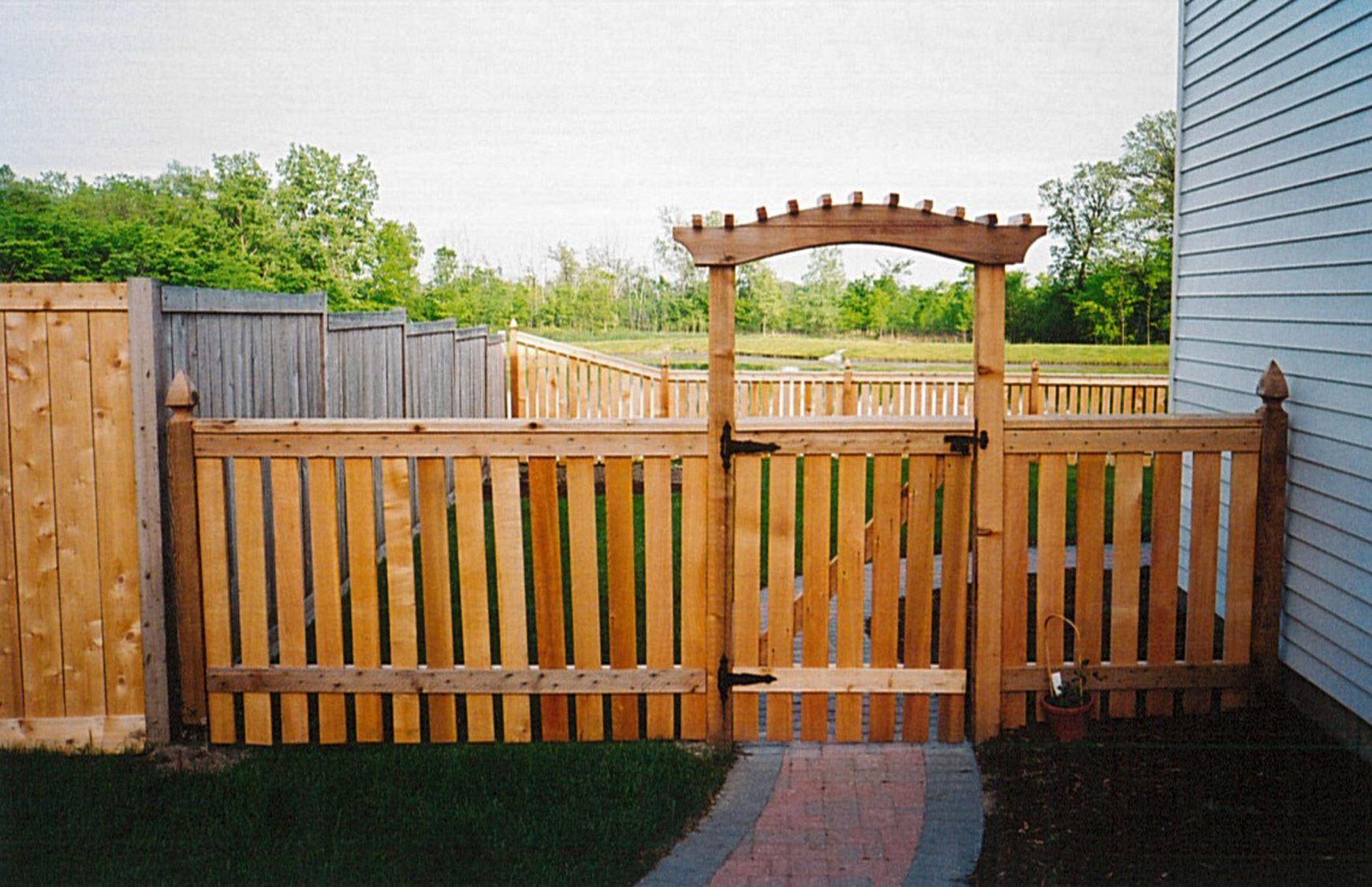 Wooden fence