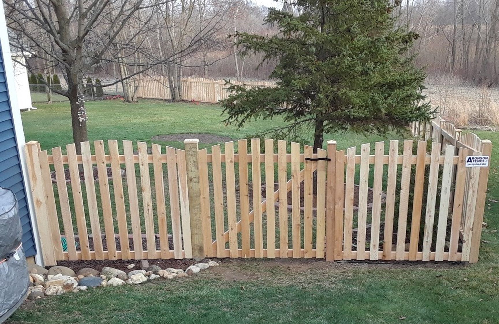 Wooden fence