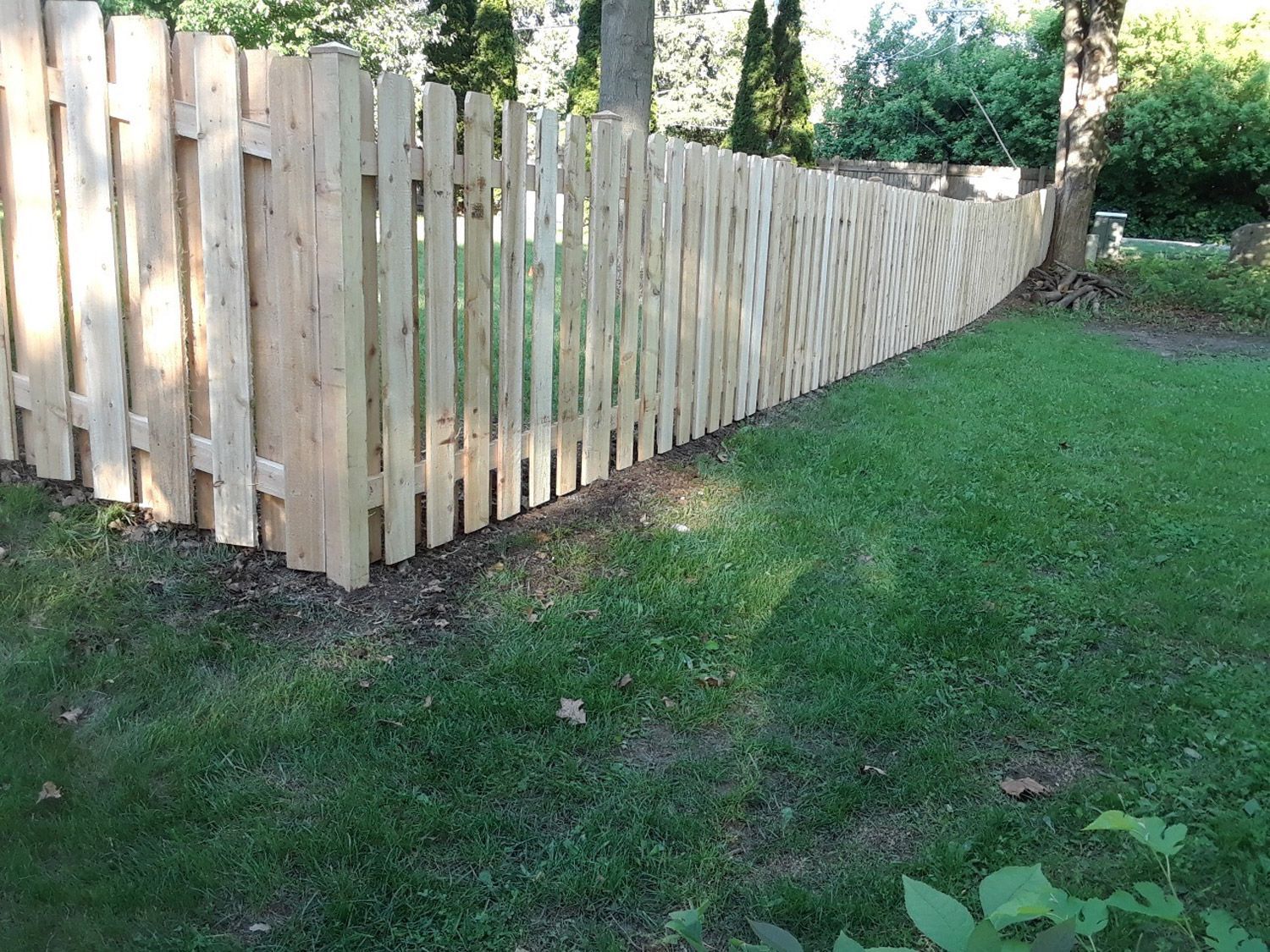 Wooden fence