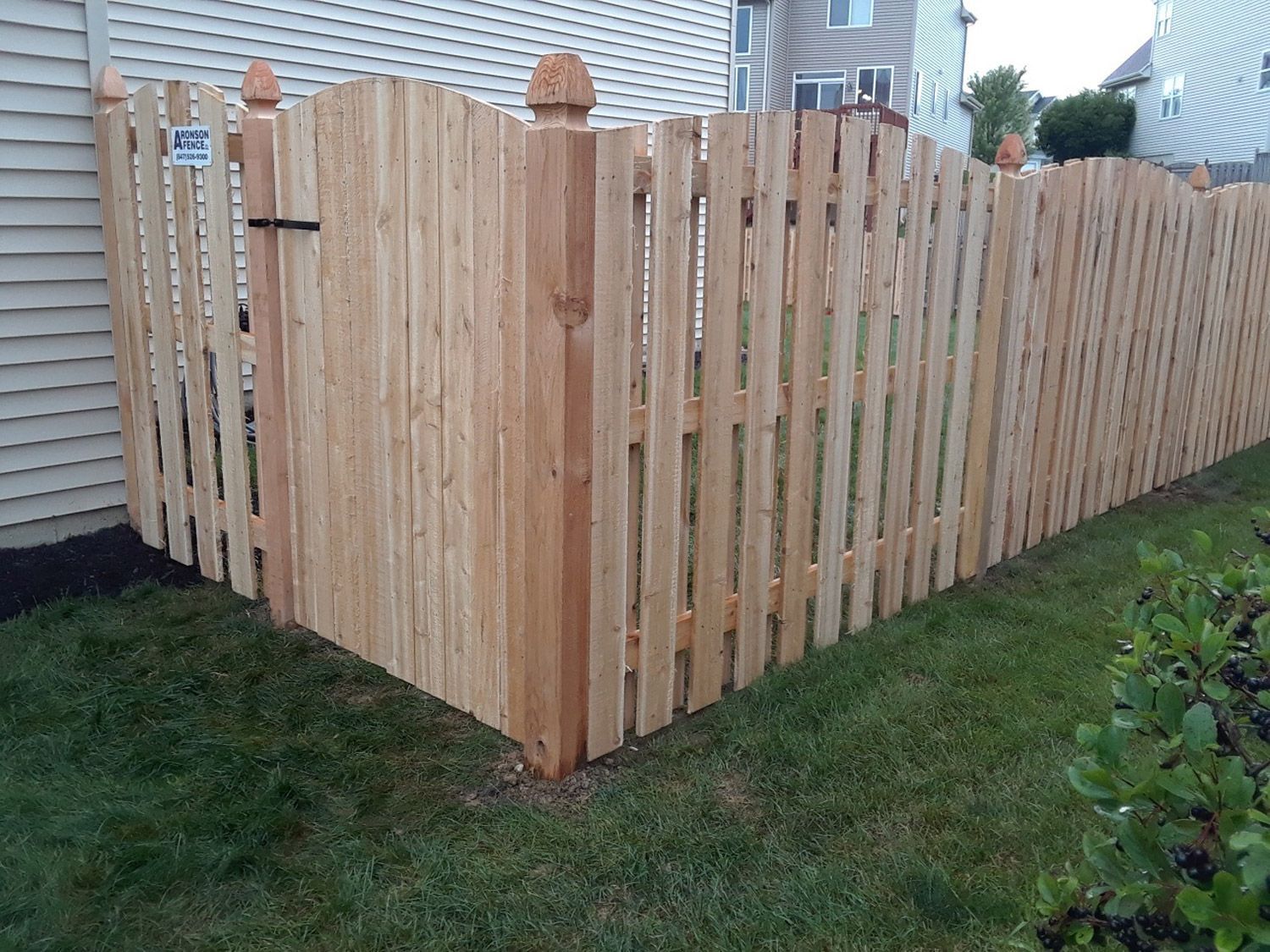 Wooden fence