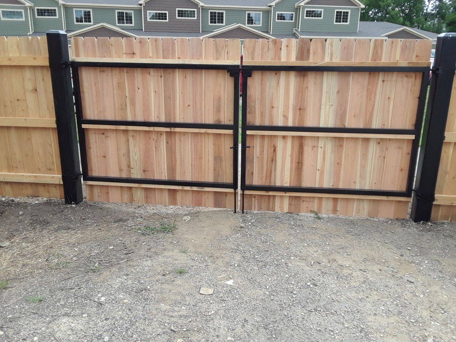 Wooden fence