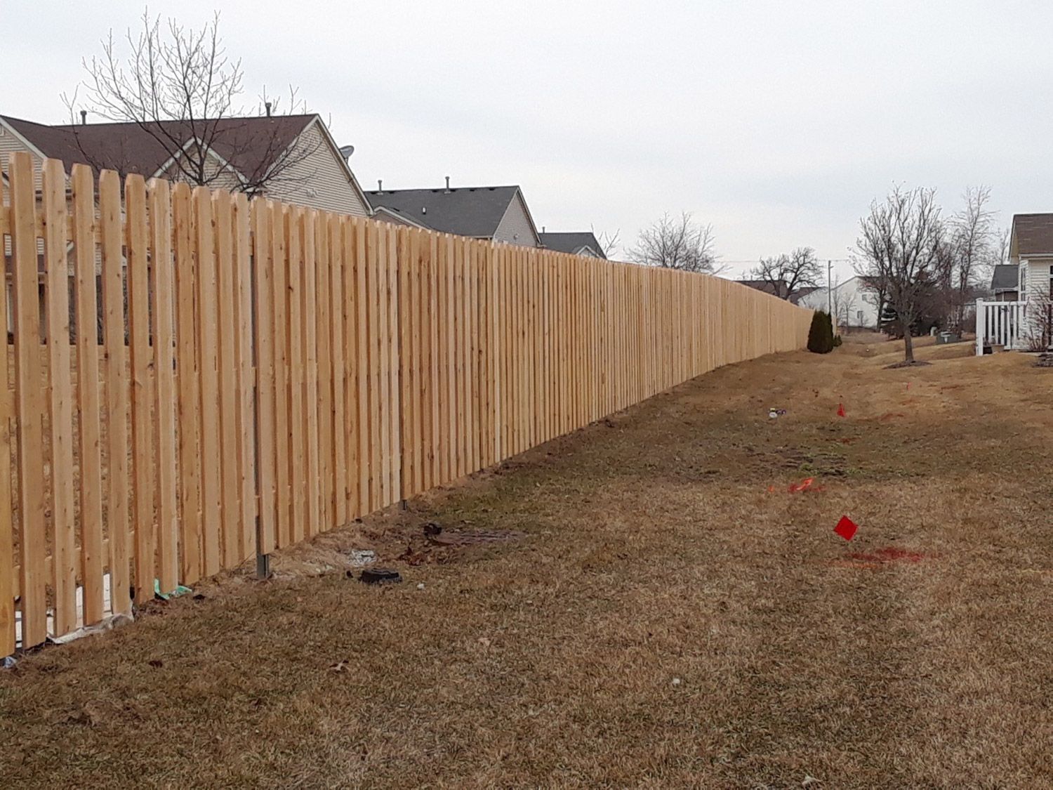 Wooden fence