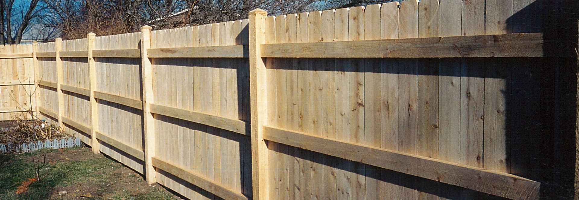 Wooden fence
