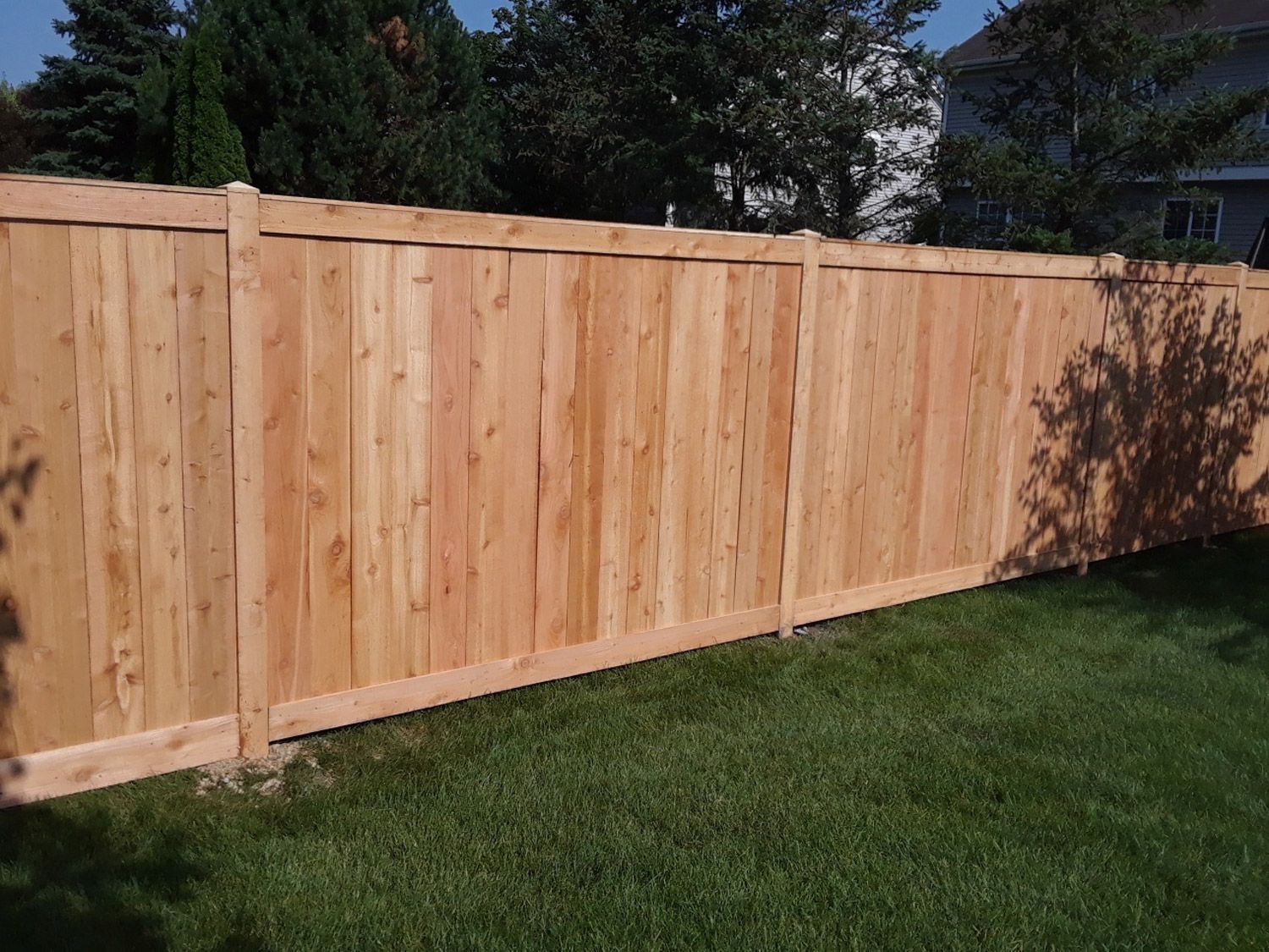 Wooden fence