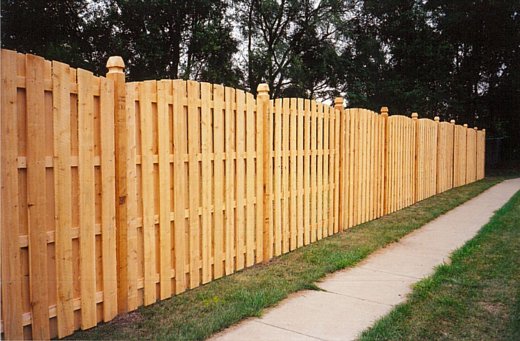 Wooden fence