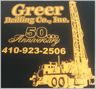 Greer Drilling Co., Inc. 50th Anniversary sign