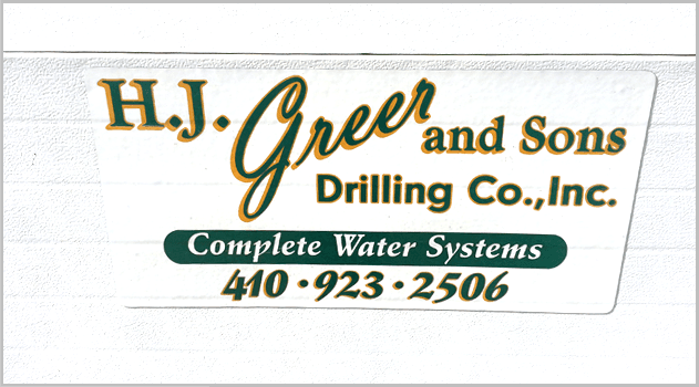 H.J. Greer & Sons Drilling Co., Inc. sign