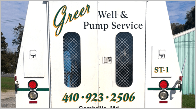 Greer Well & Pump Service truck