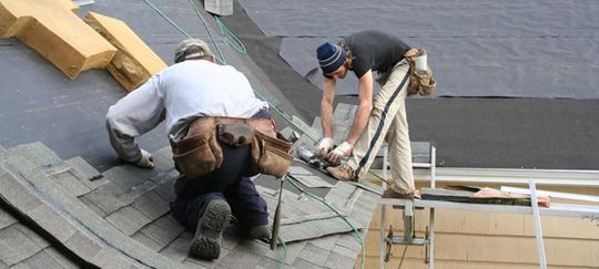 Residential roofing installation