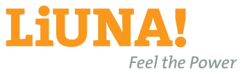 LiUNA! orange logo with 