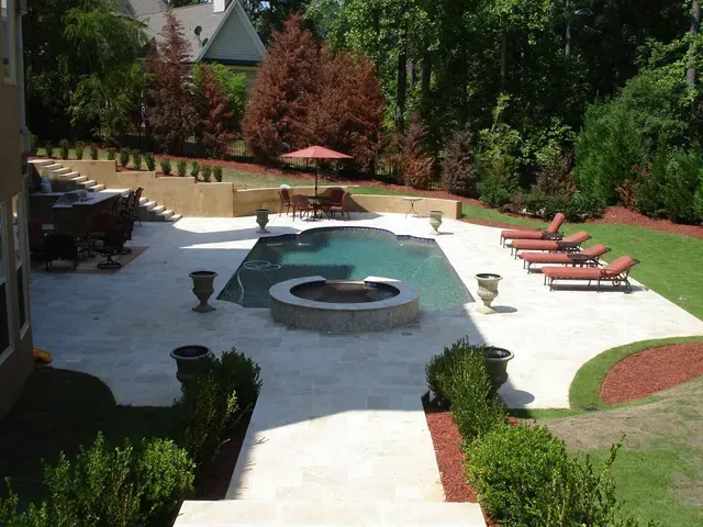 Custom geometric pool builder in Dawsonville, GA