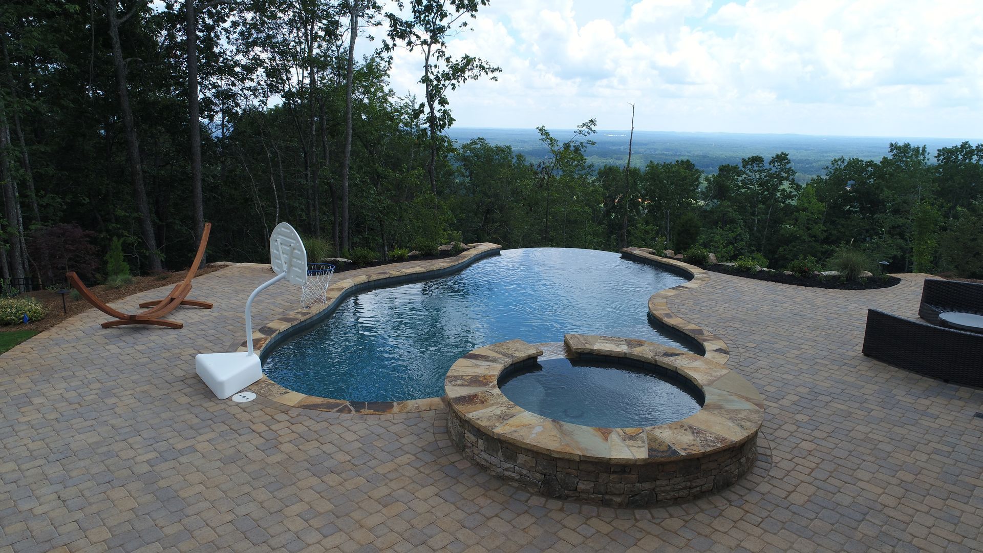 Freeform pool renovation in Ball Ground, GA