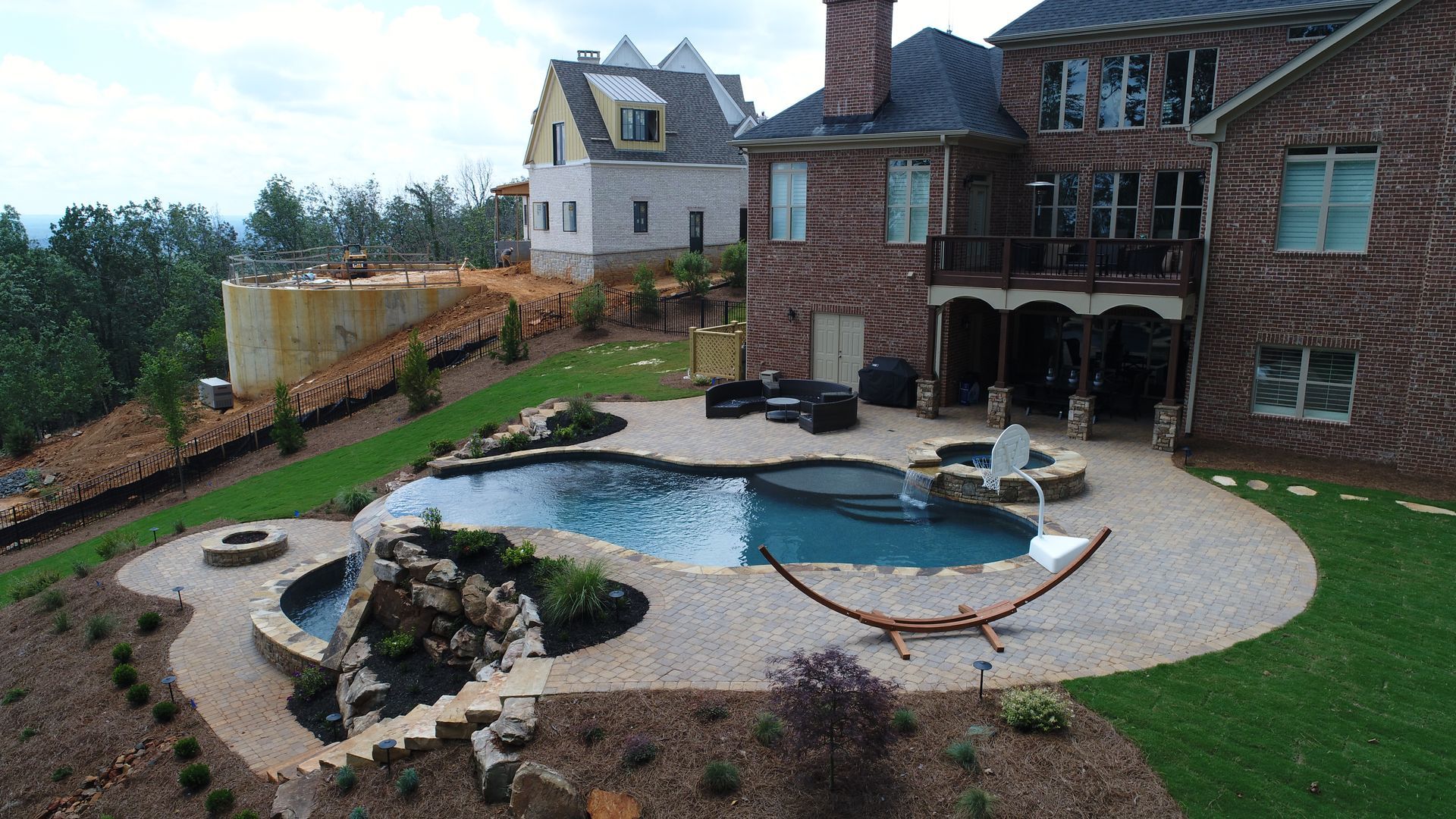 Custom freeform pool in Woodstock, GA