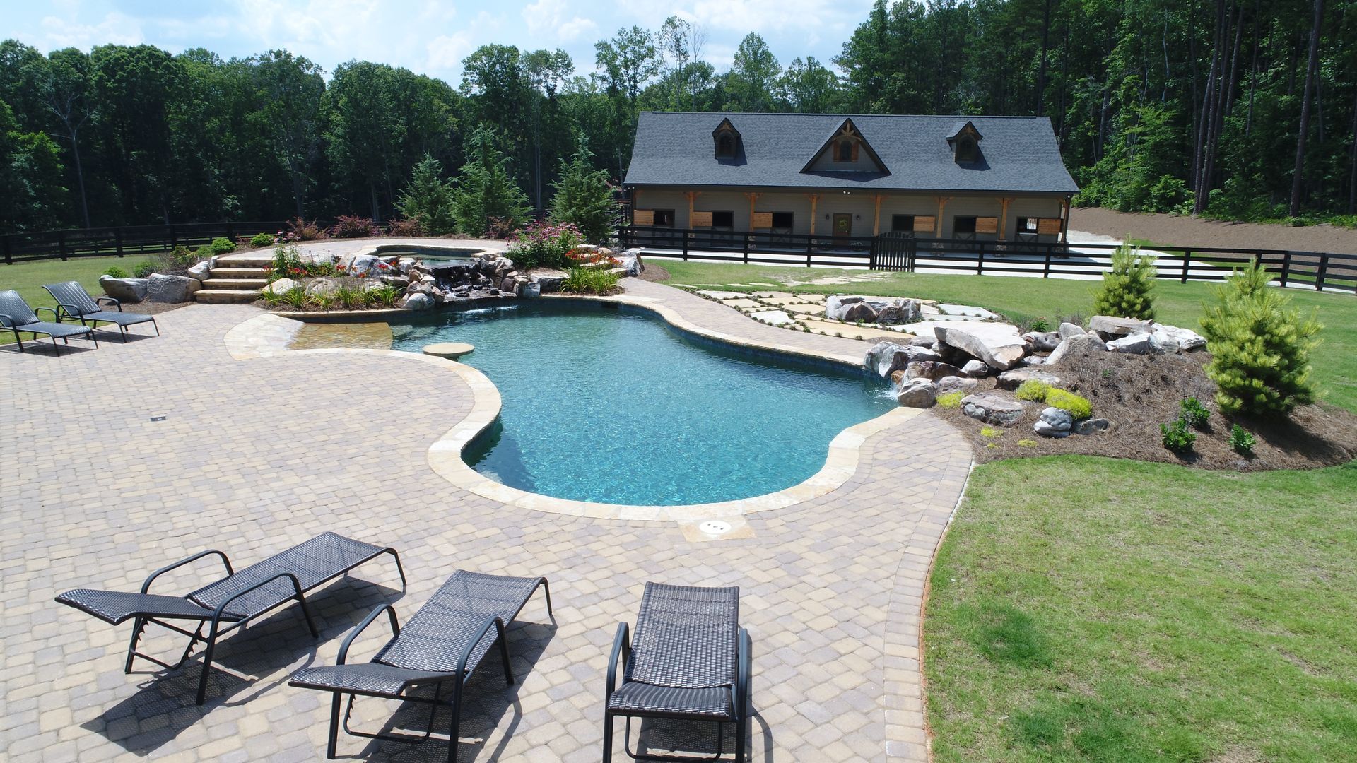 New custom freeform pool in Buford, GA