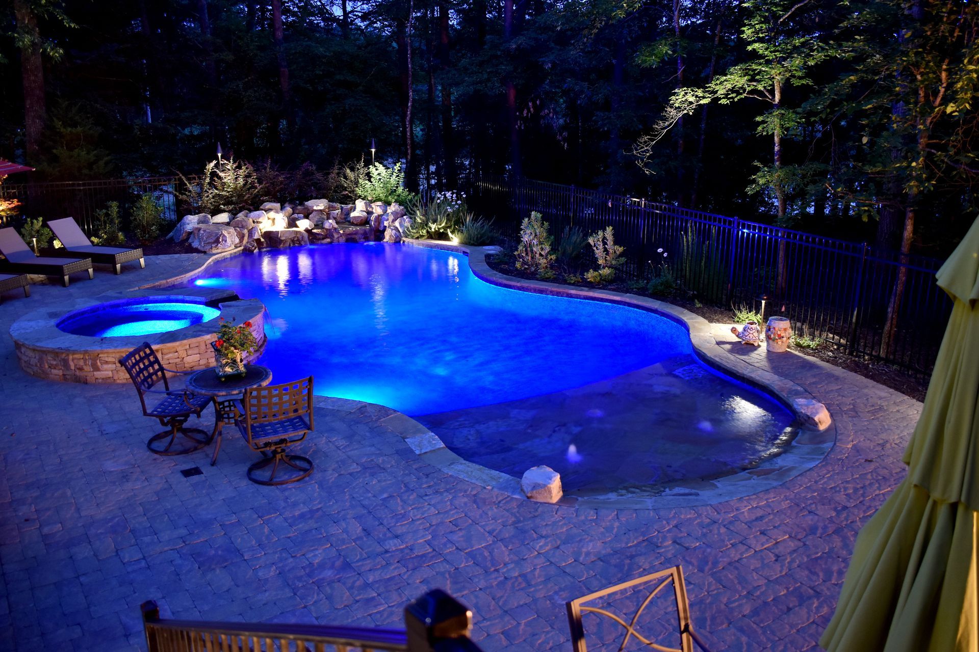 Custom freeform pool in Cumming, GA