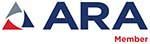 ARA member logo with a triangle design.