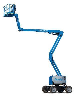 Blue Genie Z-45/25J articulated boom lift.